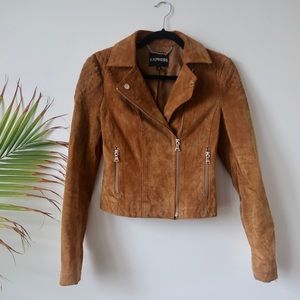 100% suede Express brand Moto jacket